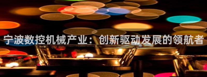 天辰娱乐新:宁波数控机械产业:创新驱动发展的领航者